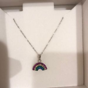 NIB Kid’s rainbow necklace and earrings